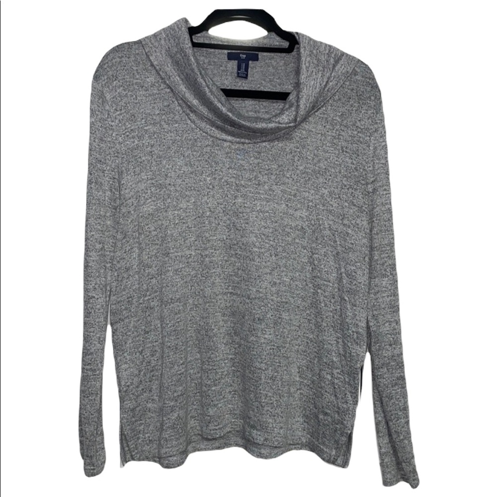 GAP Cowl Neck Sweater Top - Heather Gray - Size M